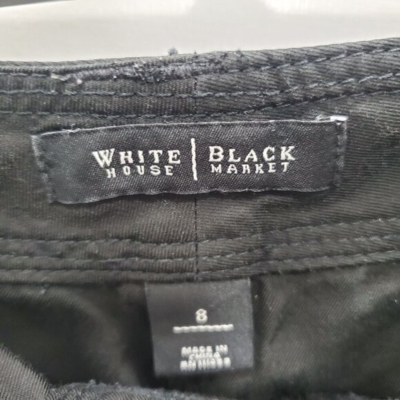 White House Black Market Crop Leg Women's Gem Studded‎ Casual Cargo Pants Size 8 - Picture 5 of 7